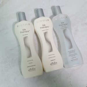 Biosilk Silk Therapy Original Leave in Treatment Shampoo Conditioner